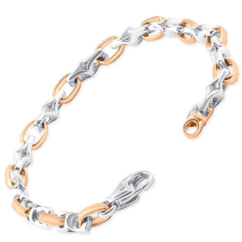 Men's Designer Mariner Link 14k Gold (31gram) or Platinum (49gram) 6mm Bracelet 8.25"