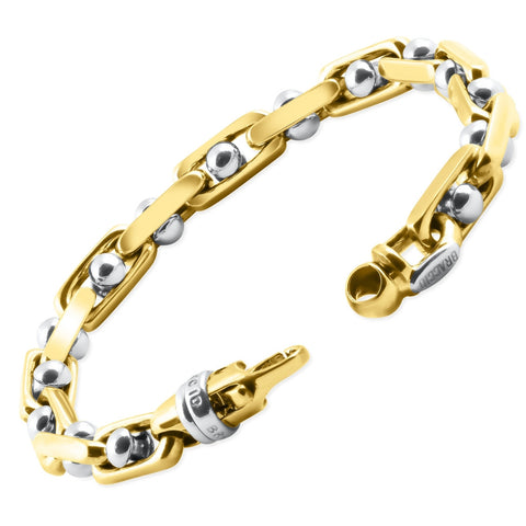 Men's Designer Mariner Link 14k Gold (64gram) or Platinum (103gram) 7.5mm Bracelet 8.5"