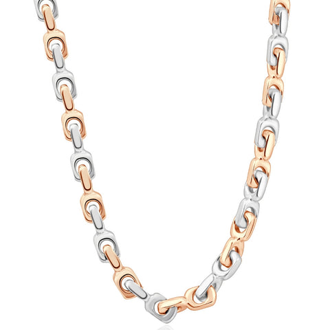 Men's 14k Gold (183gram) or Platinum (344gram) 8mm Link Chain Necklace 23"