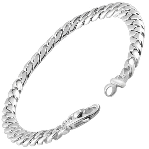 Men's Cuban Link 14k Gold (43gram) or Platinum (69gram) 8mm Bracelet 8.5"