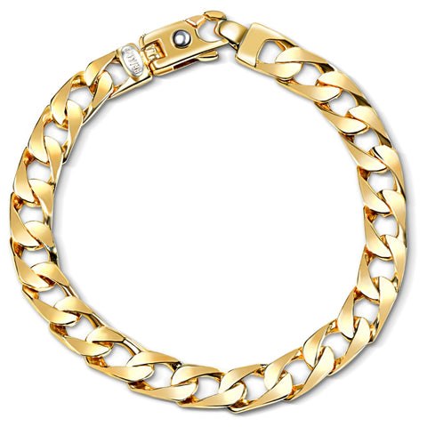 Men's Cuban 14k Yellow Gold (31gram) Solid Heavy 9mm Link Bracelet 8.5"