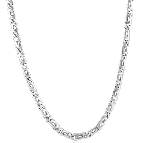 Mens Mariner 14k Gold (46gram) or Platinum (86gram) 5.5mm Link Chain Necklace 22"