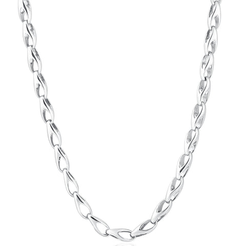 Men's Designer Seed 14k Gold (39gram) or Platinum (73gram) 5.5mm Link Chain Necklace 20"