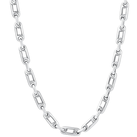 Men's Designer 14k Gold (62gram) or Platinum (116gram) 5.5mm Link Chain Necklace 22"