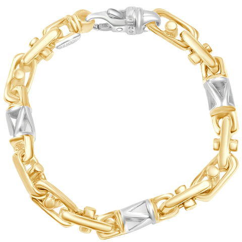 Men's Link 14k Gold (66gram) or Platinum (106gram) 8.5mm Bracelet 8.5"