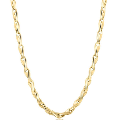 Solid 14k Yellow Gold Men's 22" Chain Necklace 47 Grams 4mm Thick