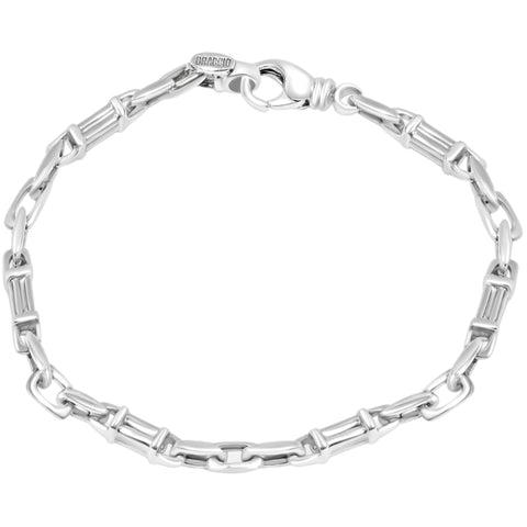 Men's Designer Round Link 14k Gold (19gram) or Platinum (30gram) 5mm Bracelet 8.5"