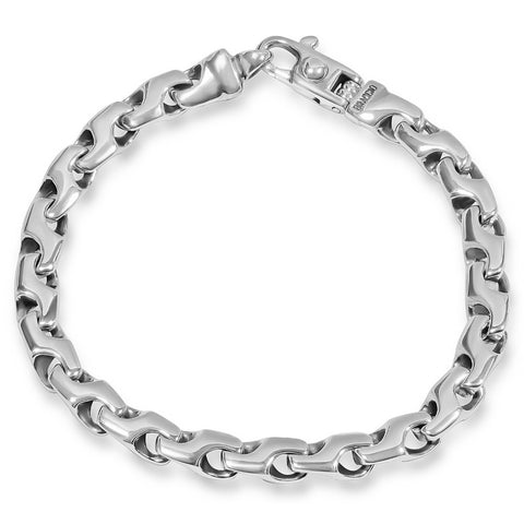 Men's 14k Gold (34gram) or Platinum (50gram) 6.5mm Link Bracelet 8.5"