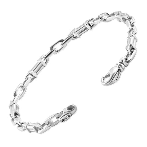 Men's Designer Round Link 14k Gold (19gram) or Platinum (30gram) 5mm Bracelet 8.5"