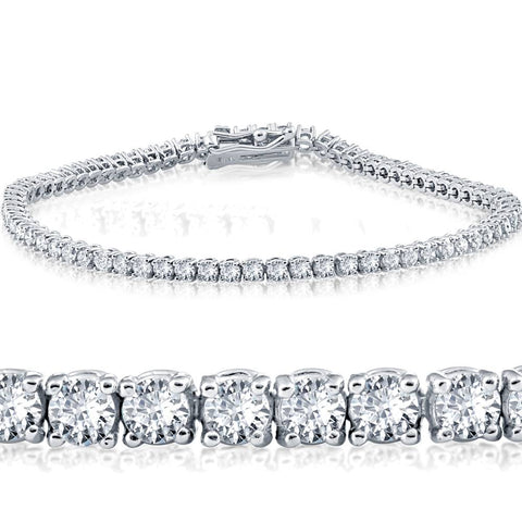 Certified 1.50Ct Diamond Tennis Bracelet 14k White Gold 7" Lab Grown (HI,SI1-2)