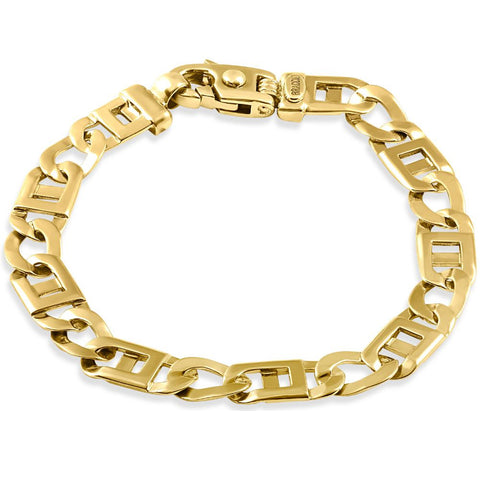 Men's Link 14k Gold (28gram) or Platinum (46gram)  Bracelet 8.5"