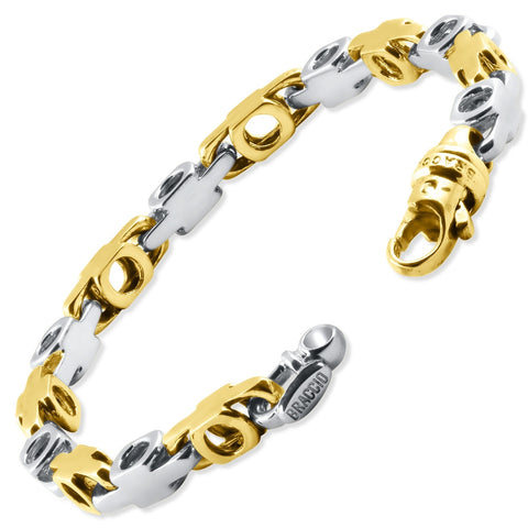 Men's Designer Mariner Link 14k Gold (43gram) or Platinum (69gram) 6mm Bracelet 8"