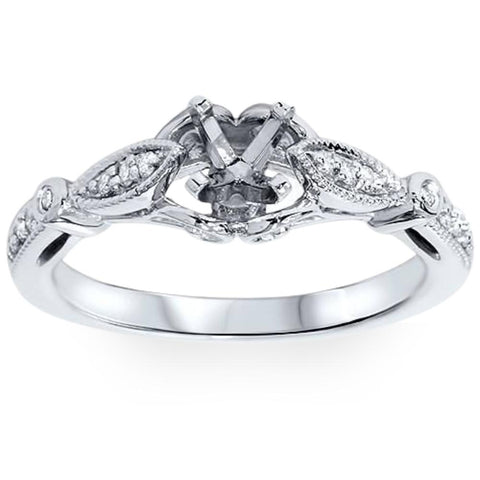 1/10ct Diamond   Engagement Setting Platinum