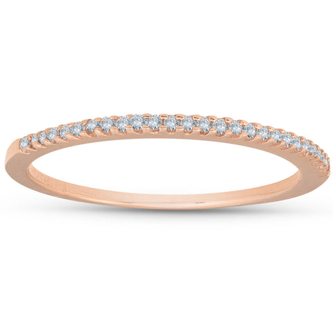 1/6ct Diamond Ring 14K Rose Gold