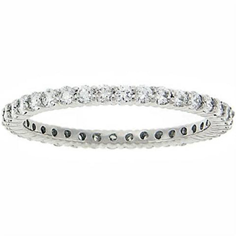 3/4ct Diamond Eternity Ring 14K White Gold