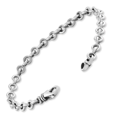 Men's Rolo Link 14k Gold (14gram) or Platinum (23gram) 5mm Bracelet 8.5"