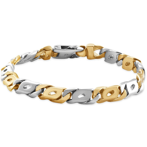 Men's Marine Link 14k Gold (38gram) or Platinum (61gram) 8mm Bracelet 8"