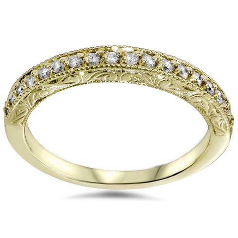 1/2ct Yellow Gold Diamond   Wedding Ring 14K