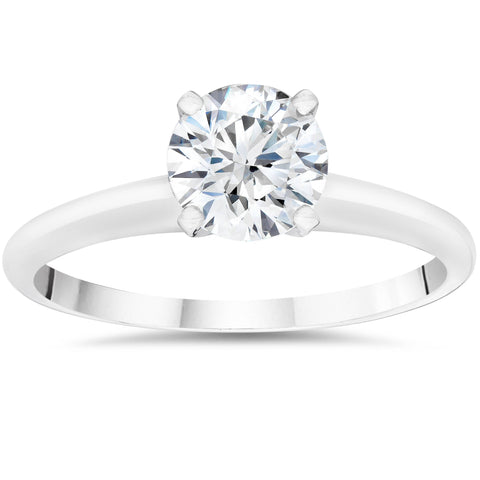 VS 1/5ct Lab Created 100% Diamond Solitaire Engagement Ring 14K White Gold