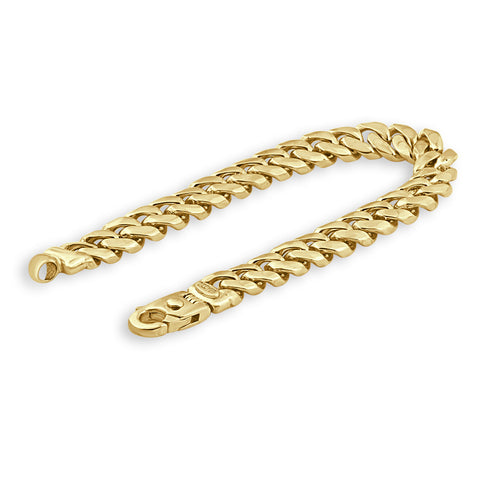 Men's Cuban Link 14k Gold (65gram) or Platinum (115gram) 10mm Bracelet 8.5"