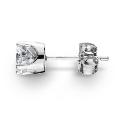 1/2 - 2 Ct Single Diamond Studs in 14k Gold Earring Lab Grown