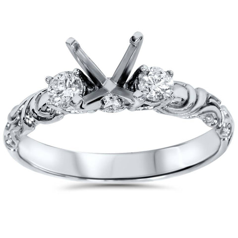 1/4ct   Style Engagement Ring Setting 14K White Gold