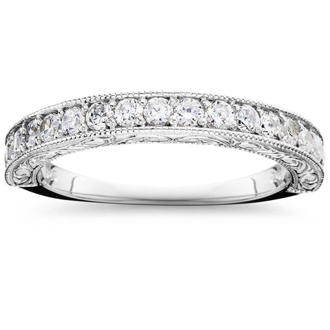 1/2ct   Diamond Wedding Ring 14K White Gold