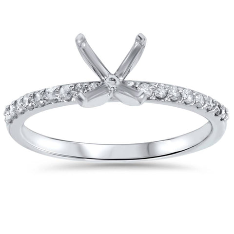 1/5ct Diamond Ring Setting 14K White Gold