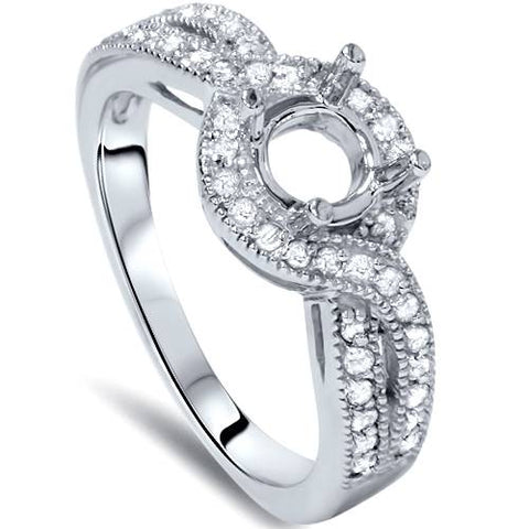 1/3ct   Diamond Semi Mount Engagement Ring Setting