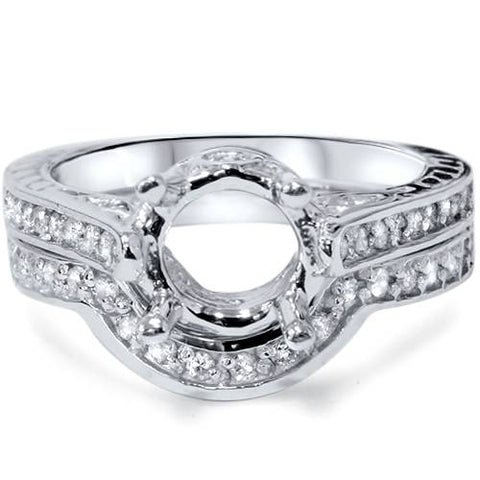 3/4ct Diamond Engagement   Wedding Ring Mount