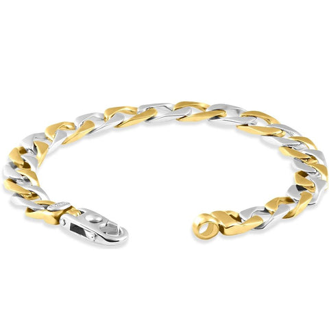 Men's Curb 14k Gold (34gram) or Platinum (54gram) 8.5mm Link Bracelet 8.5"