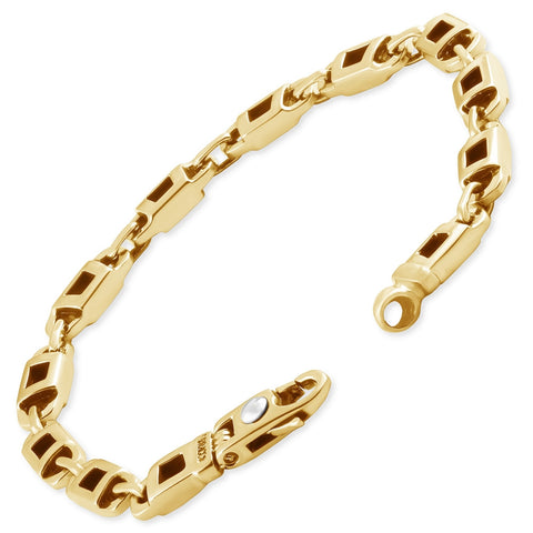 Men's Marine Link 14k Gold (33gram) or Platinum (53gram) 6mm Bracelet 8.5"