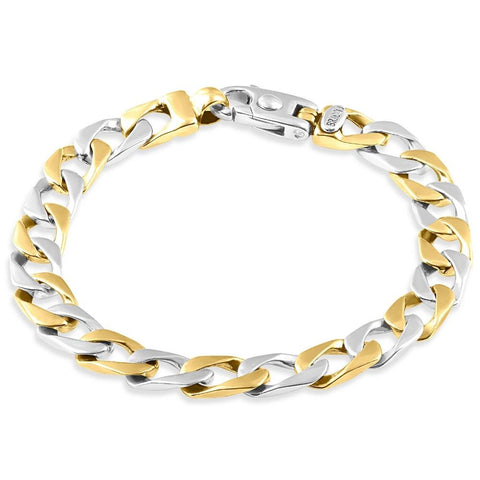 Men's Curb 14k Gold (34gram) or Platinum (54gram) 8.5mm Link Bracelet 8.5"