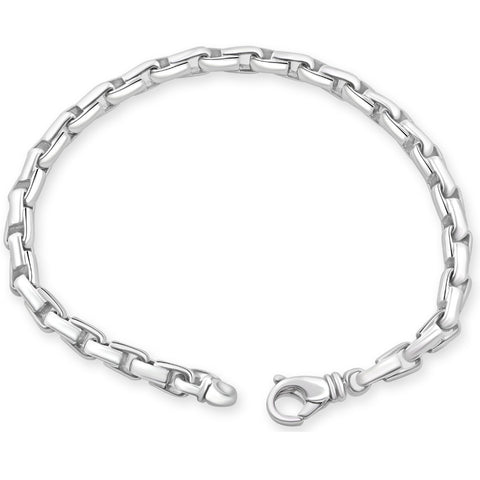 Men's 14k Gold (26gram) or Platinum (42gram) 5mm Link Bracelet 9"