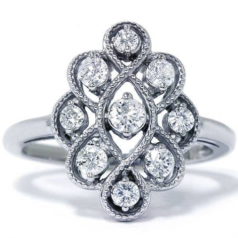 5/8ct   Style Diamond Ring 14K White Gold