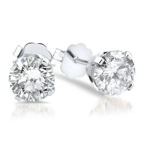 5/8ct Diamond Studs 14K White Gold