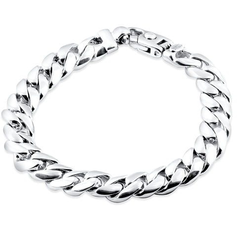 Men's Cuban Link 14k Gold (67gram) or Platinum (107gram) 10.5mm Bracelet 8.75"