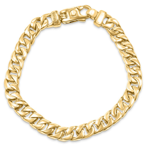 Men's Classic Curb Link 14k Yellow Gold 35.6gram 8mm Bracelet 8.5"