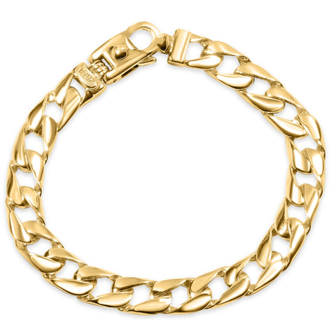 Men's Classic Curb Link 14k Yellow Gold 26.8gram 7.5mm Bracelet 8.5"