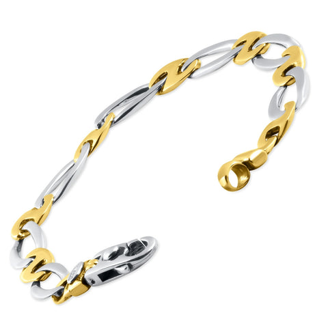 Men's Marine Link 14k Gold (26gram) or Platinum (42gram) 10mm Bracelet 8.5"