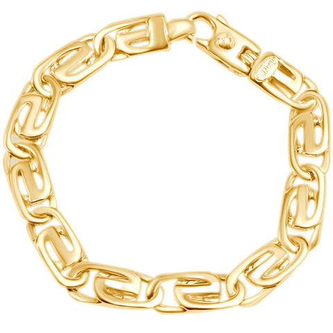 Men's Designer Mariner Link 14k Gold (36gram) or Platinum (58gram) 9mm Bracelet 8.5"