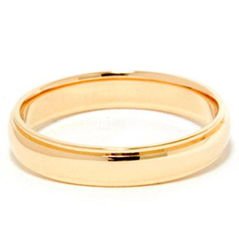 Step Cut Polished Wedding Band 14K Yellow Gold