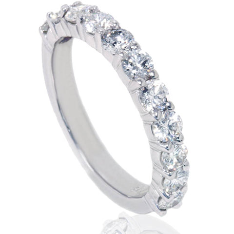 1 5/8ct Diamond Half Eternity Ring 14K White Gold