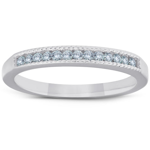 1/4ct Diamond Channel Set Ring 14K White Gold