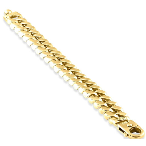 Men's Heavy Cuban 14k Gold (110gram) or Platinum (219gram) 14.5mm Link Bracelet 8.75"