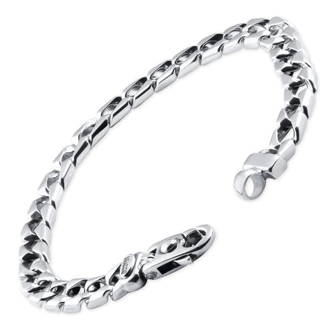 Men's Link 14k Gold (34gram) or Platinum (54gram) 8mm Bracelet 8.5"