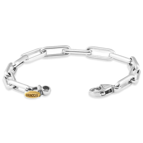 Men's Fisher 14k Gold (28gram) or Platinum (46gram) 7mm Link Bracelet 8.5"