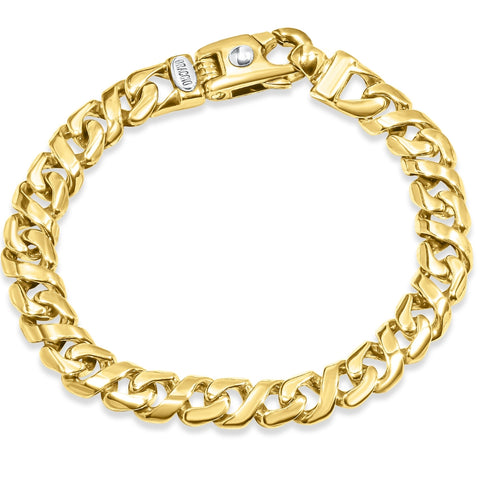 Men's Link 14k Gold (37gram) or Platinum (60gram) 7.5mm Bracelet 8.5"
