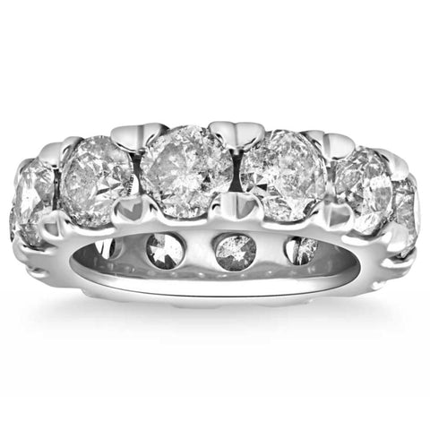 2ctw Natural Cushion Prong Set Eternity Diamond Ring