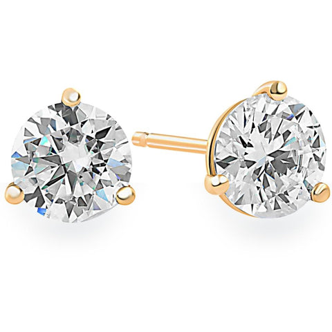 .25 Carat Diamond Stud Earrings, SI2 14K White Gold